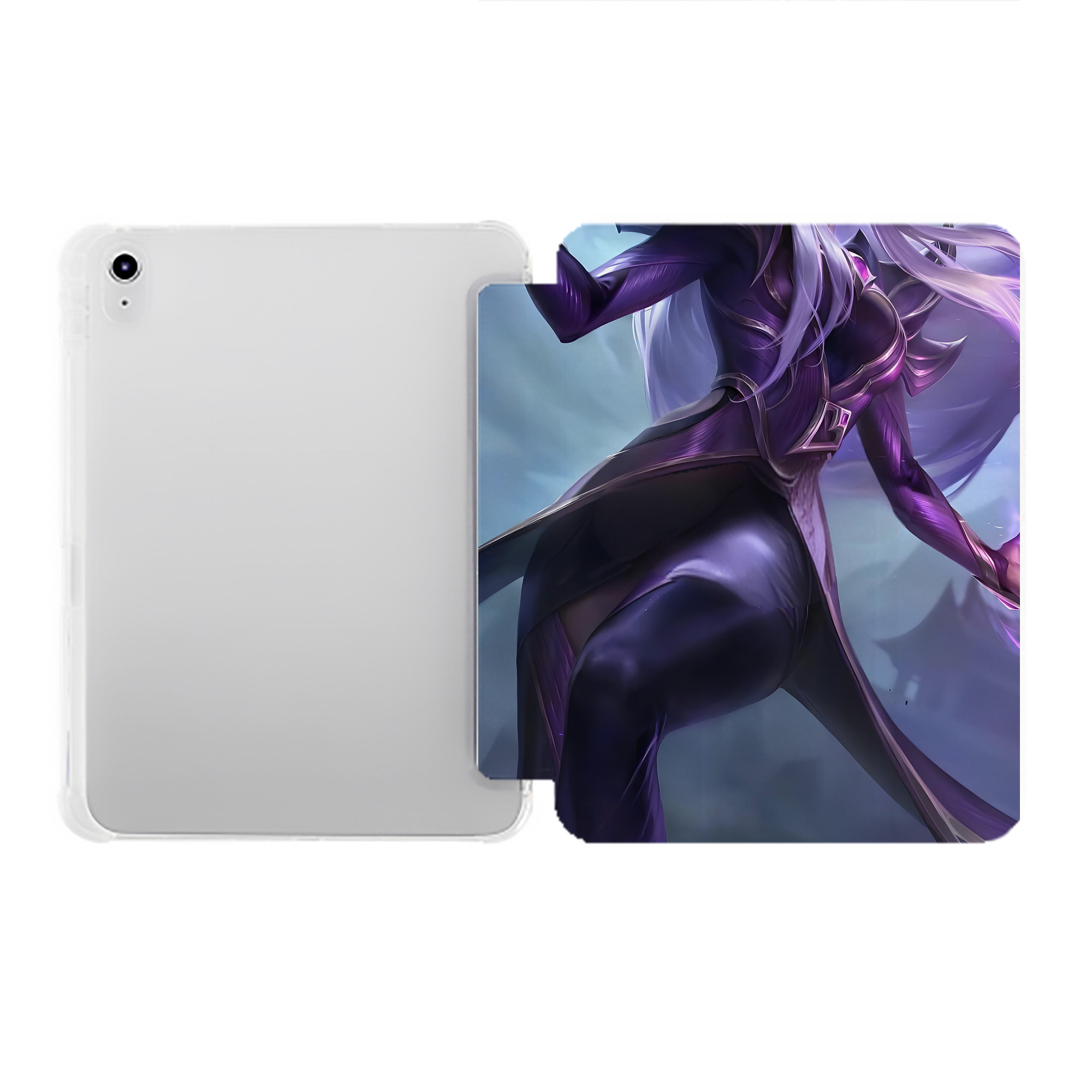 （画像用） リーグ・オブ・レジェンド League of Legends LOL IPad ケース ペン収納付き 三つ折りスタンド PUレザー×シリコン 対応機種9.5/10.5/10.9インチ